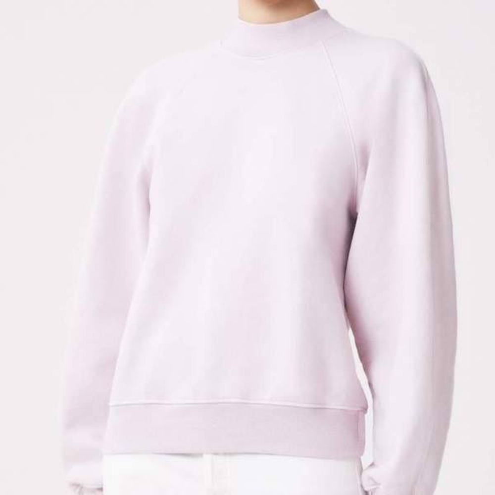 AGOLDE Tarron Mockneck Sweatshirt in Fondant by